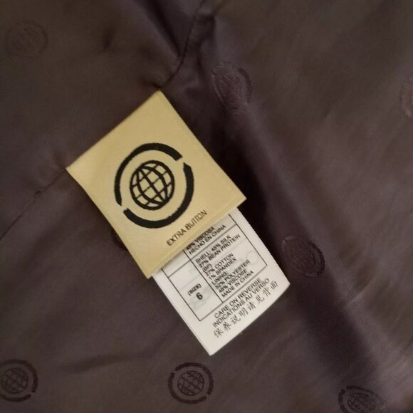 NWT Max Studio Long Fitted Jacket Coat Size 6 (feels like 8) Chocolate Brown - Picture 3 of 5